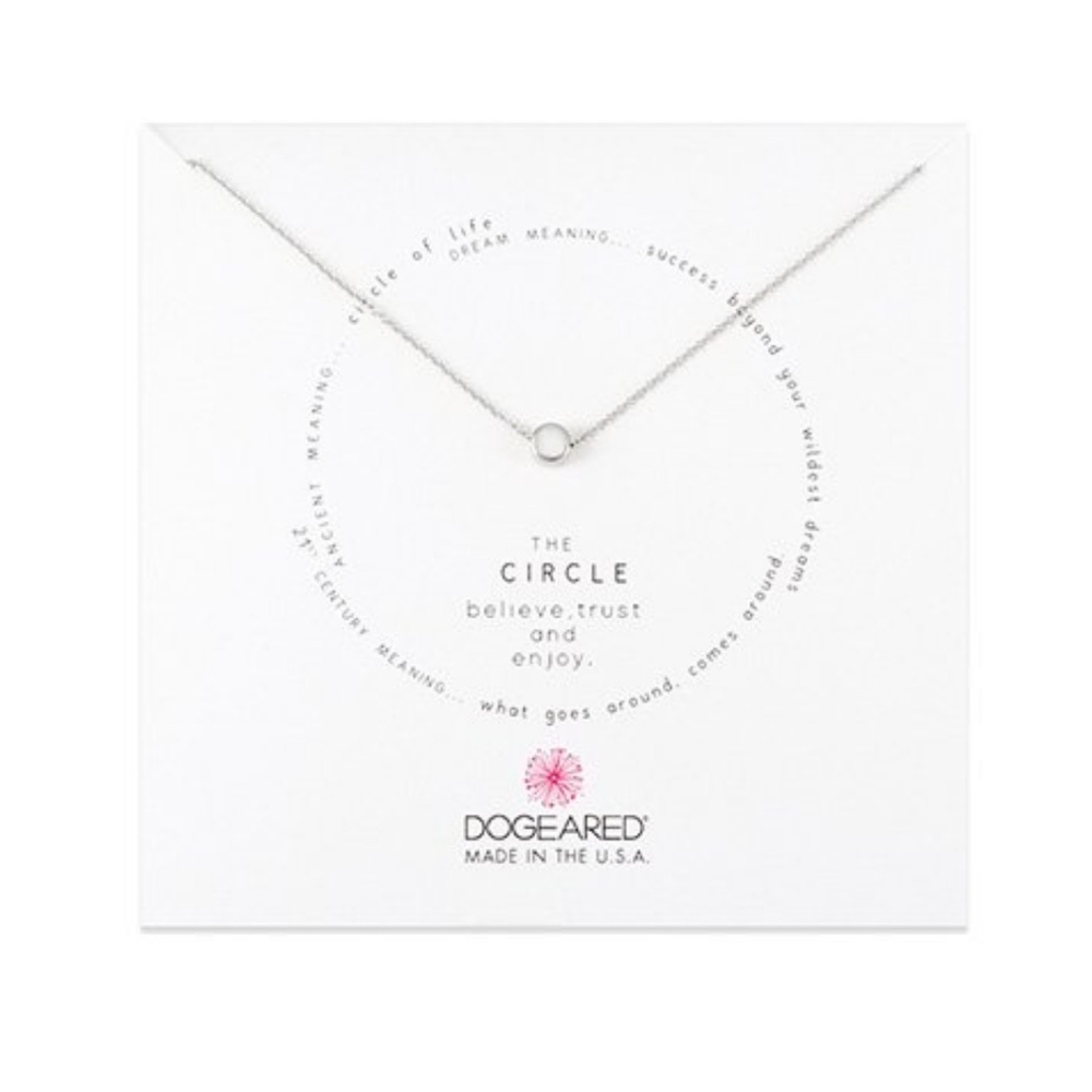 Silver Circle Pendant Necklace